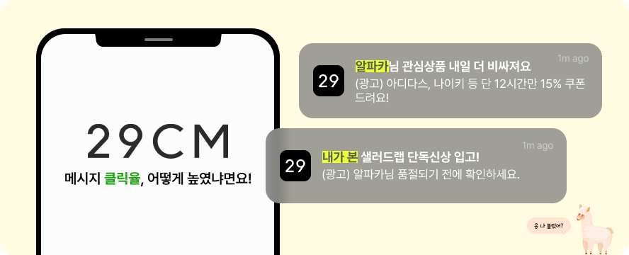 클릭할 수밖에 없는 CTA 문구 22 29cm