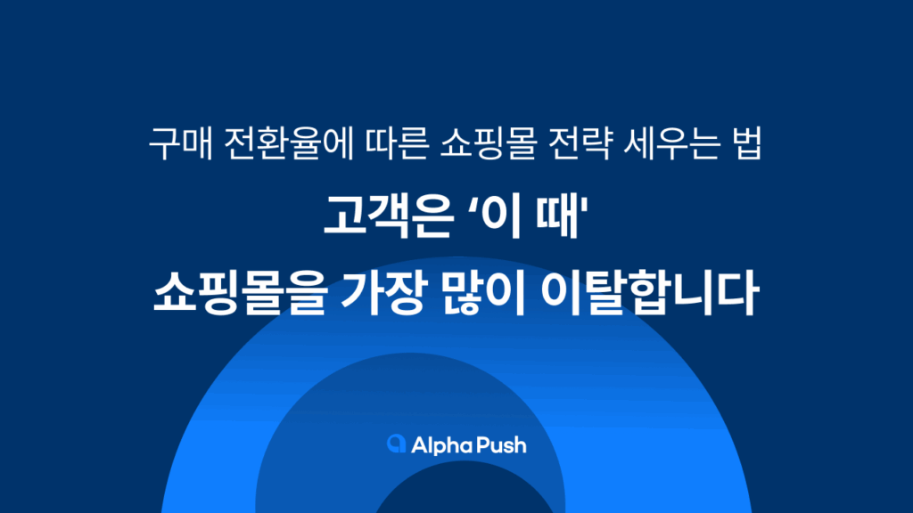알파푸시, 구매 전환율, 쇼핑몰 전략, 카페24, 쇼핑몰 창업, 쇼핑몰 운영 팁, 샐러드랩
