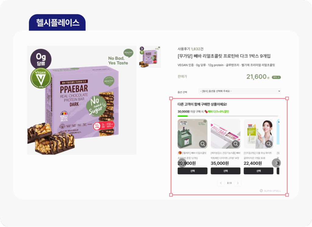자사몰, 파레토 법칙으로 딱 80% 고객에게 집중해야 하는 이유 4 upsell healthyplace product