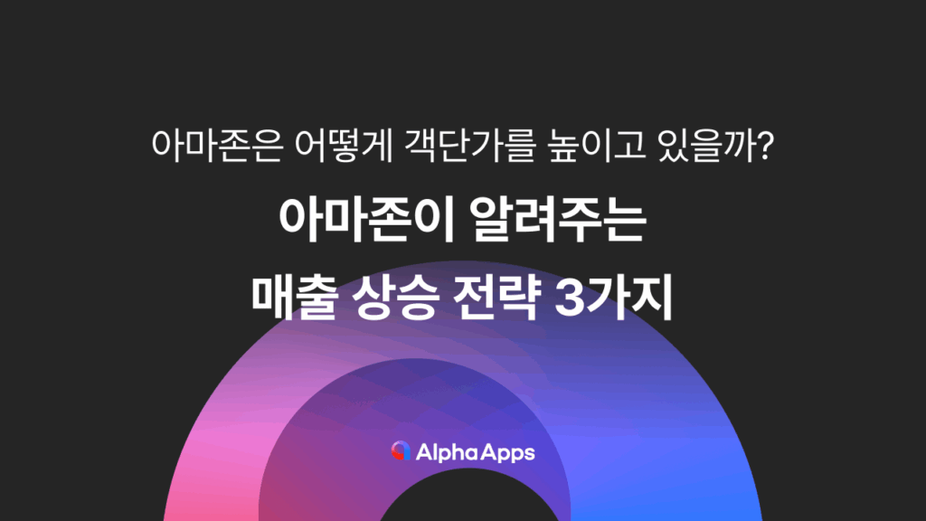 알파업셀, 아마존, 아마존 전략, 아마존 매출, 샐러드랩, 카페24, 상품추천앱, 쇼핑몰창업, 자사몰필수앱