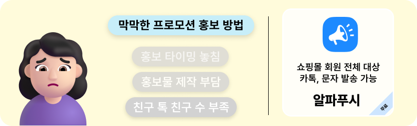 알파푸시 마케터가 알려주는 프로모션 마케팅 방법 13 프로모션마케팅, 알파푸시, 샐러드랩, 카페24, 프로모션기획, 프로모션홍보