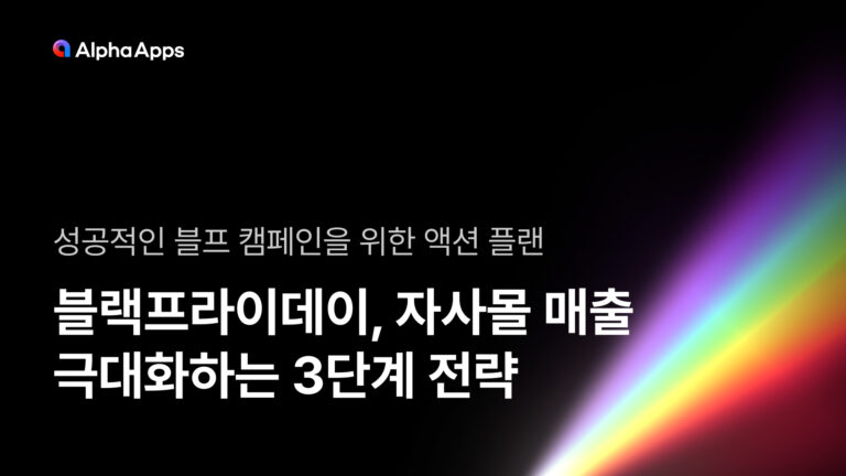 블랙프라이데이, 자사몰 매출 극대화하는 3단계 전략